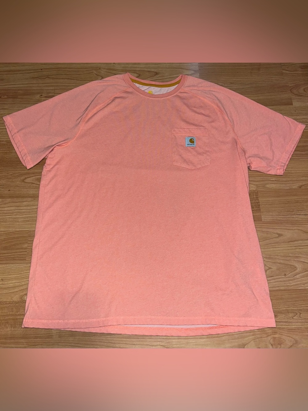 Carhartt Force Mens Relaxed Fit Pocket T-Shirt Coral 2XL 100410 P04
